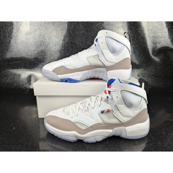 Nike Air Jordan Jumpman Two Trey White Red Blue DX6551-104 Men's Size 11… - Picture 2 of 9